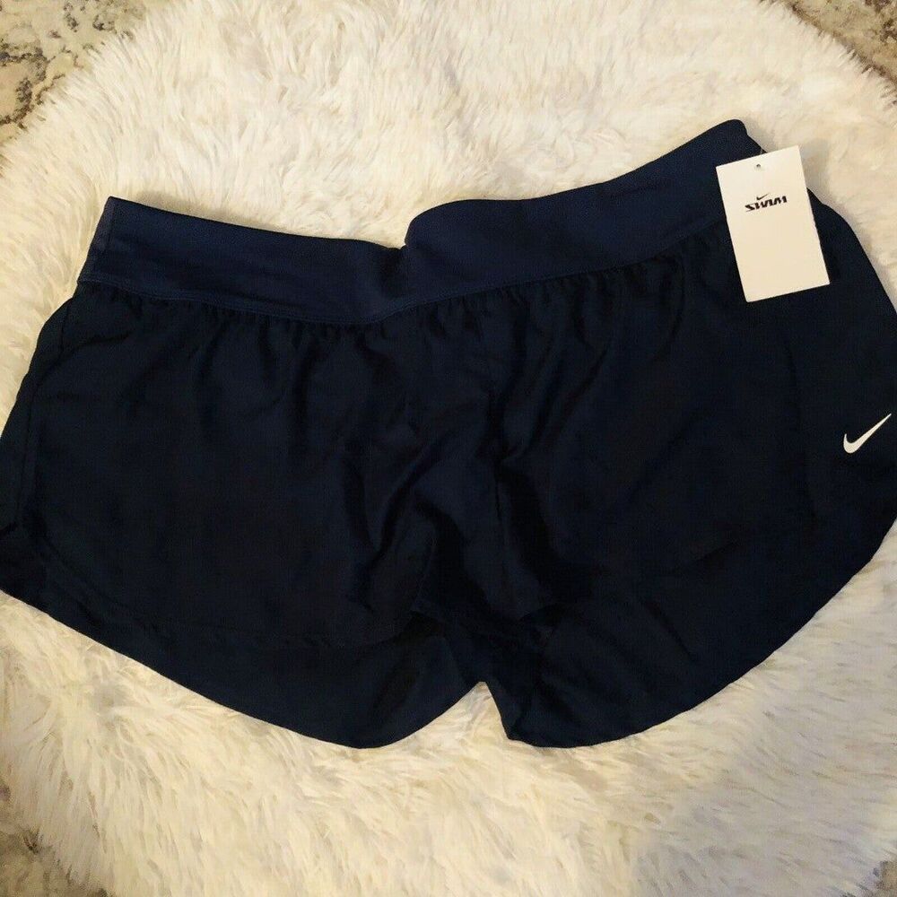 Nike Swim Shorts Women Size XXL Midnight Navy Blue Swimwear Shorts